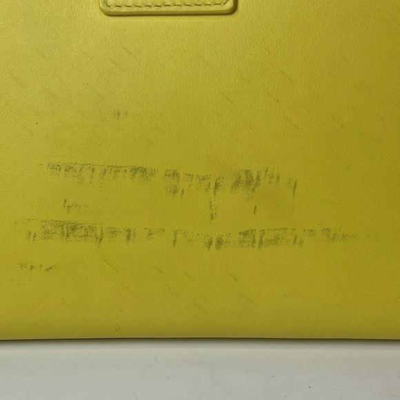 Vintage Saint Laurent Paris Y-LINE Yellow Clutch π | Stylish Handbag | Pre-Owned - Picture 9 of 13